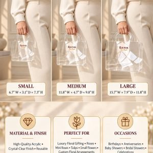 Signature Clear Acrylic Gift Bag (Empty)