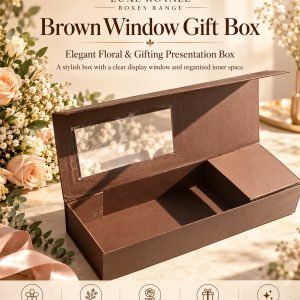 Brown Window Luxe Gift Box (Empty)