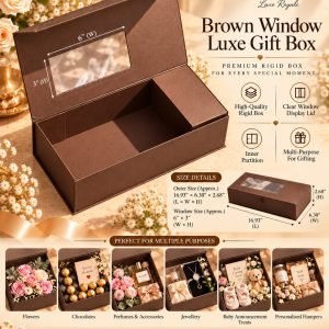 Brown Window Luxe Gift Box (Empty)