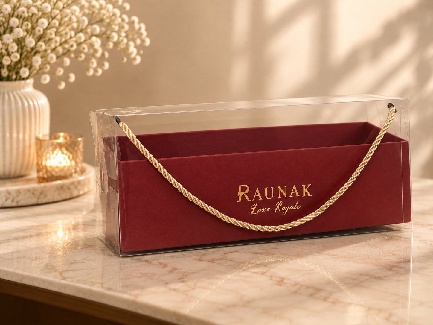 Signature Clear Carry Gift Box (Empty)