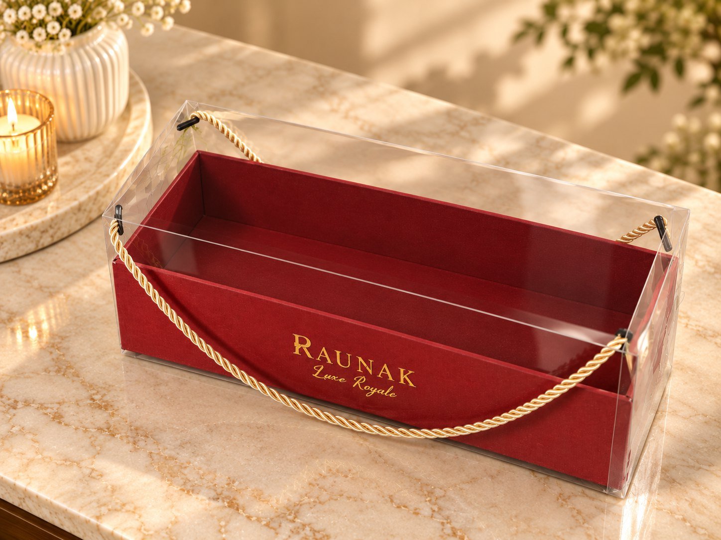 Signature Clear Carry Gift Box (Empty)