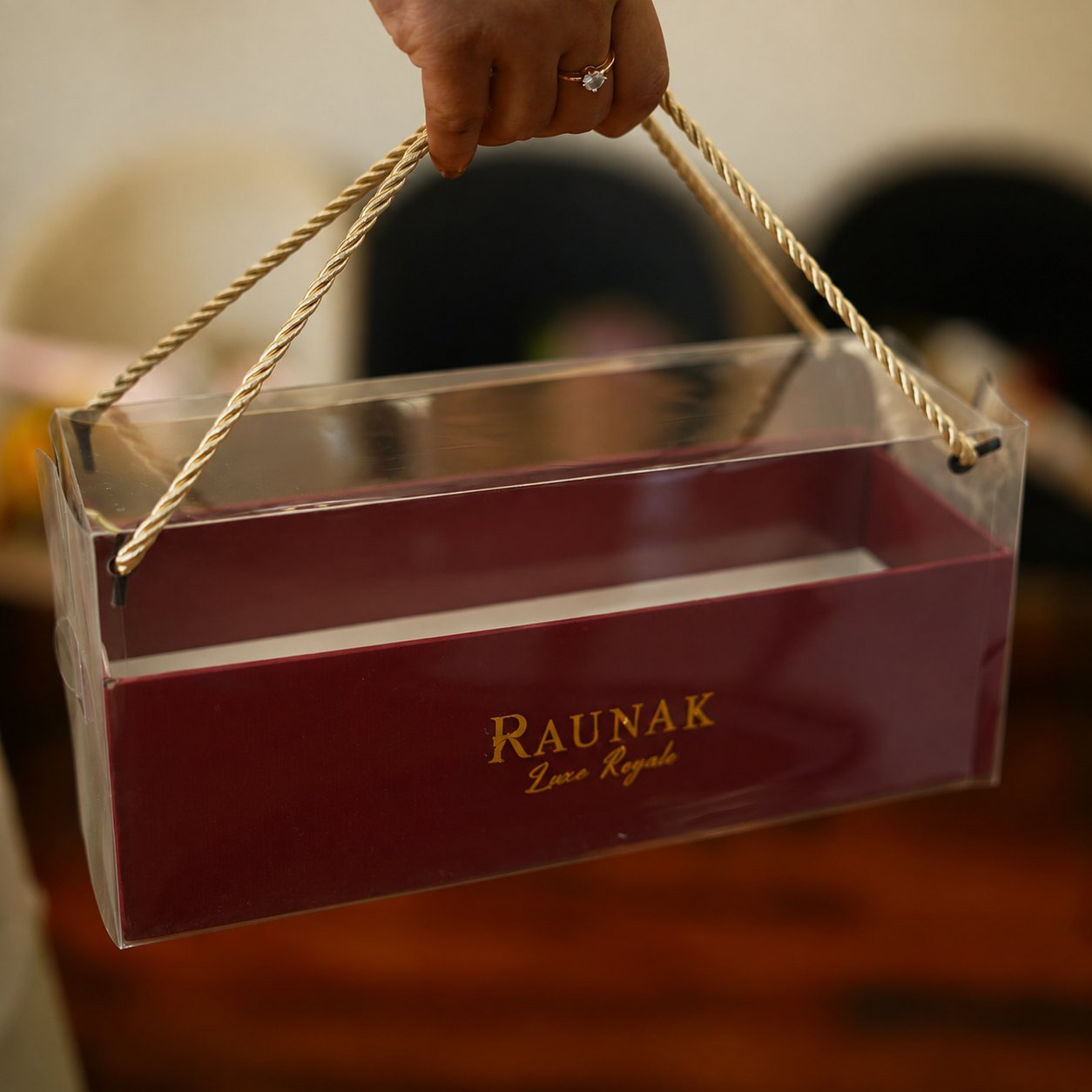 Signature Clear Carry Gift Box (Empty)