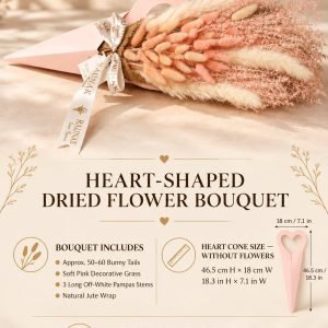 Luxe Heart Dried Bouquet