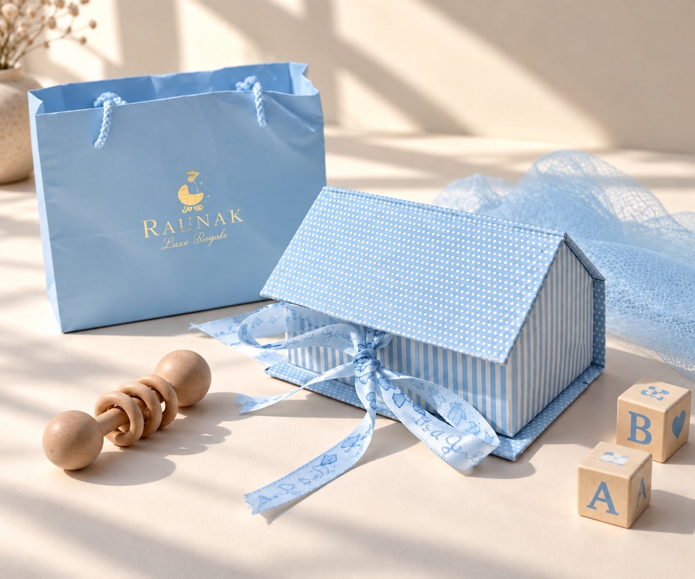 Signature Baby Hut — Empty Box – Baby Blue