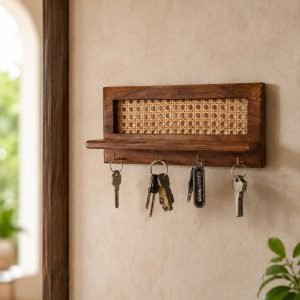 Rattan Key Holder