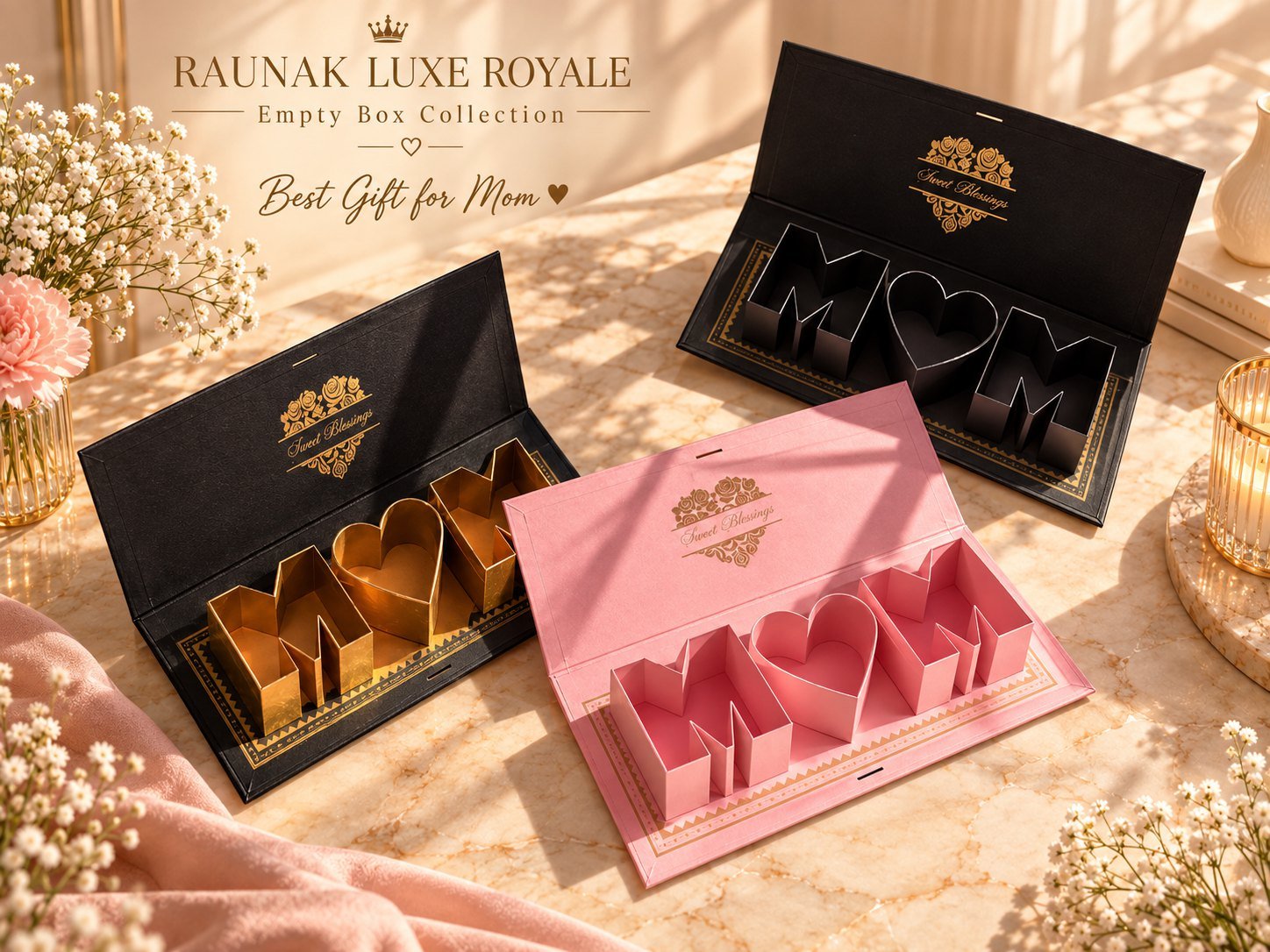 I Love MOM Luxe Gift Box — Empty