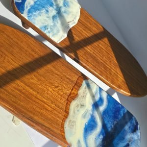 Ocean Resin Round Tray