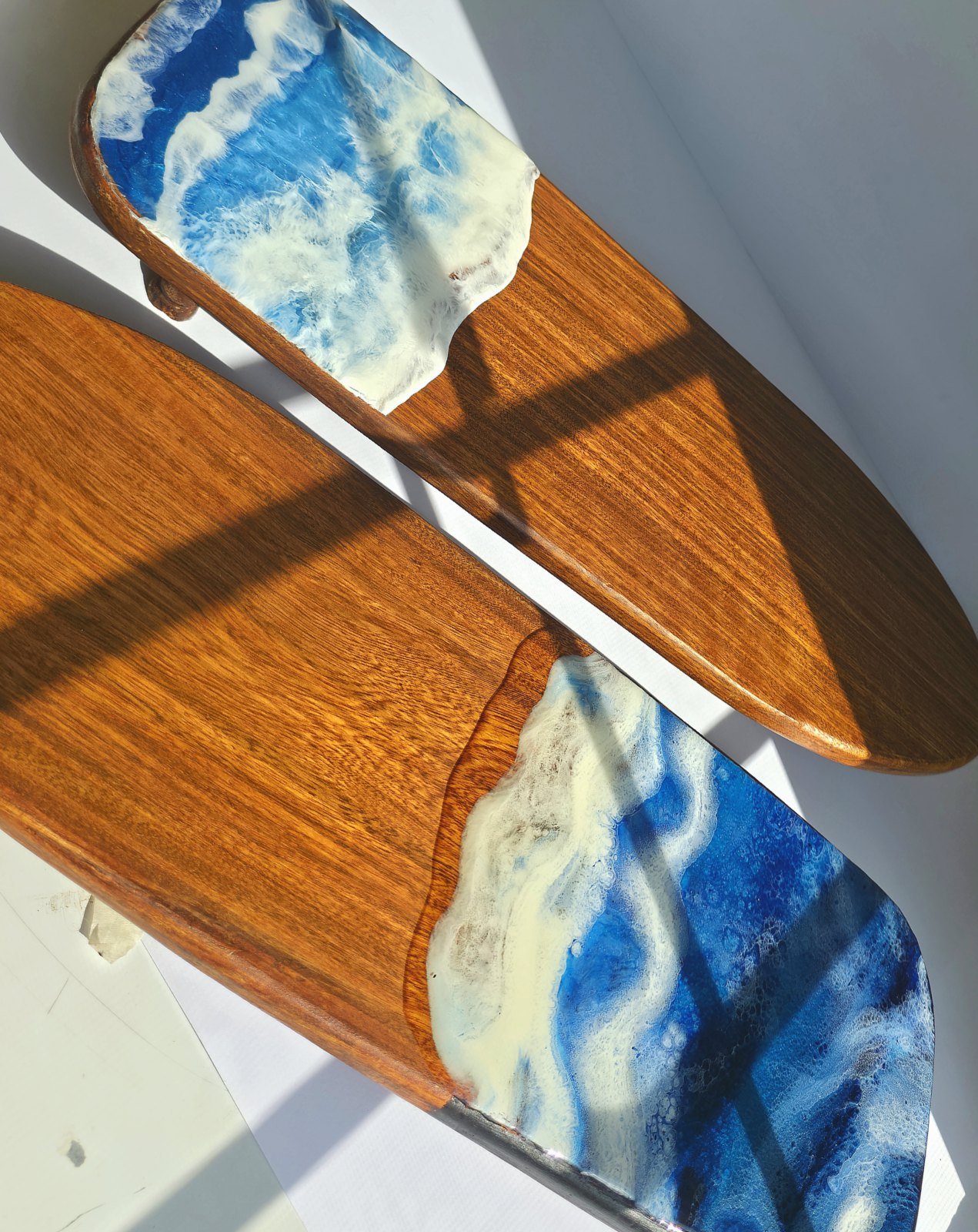 Ocean Resin Round Tray