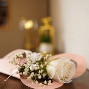 Heart Holder Single Rose Bouquet