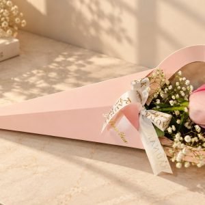 Heart Holder Single Rose Bouquet