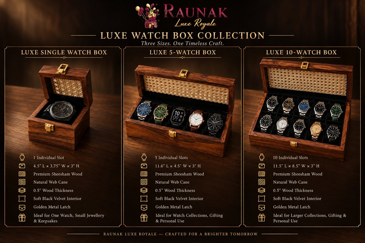 Luxe Watch Box – the full collection