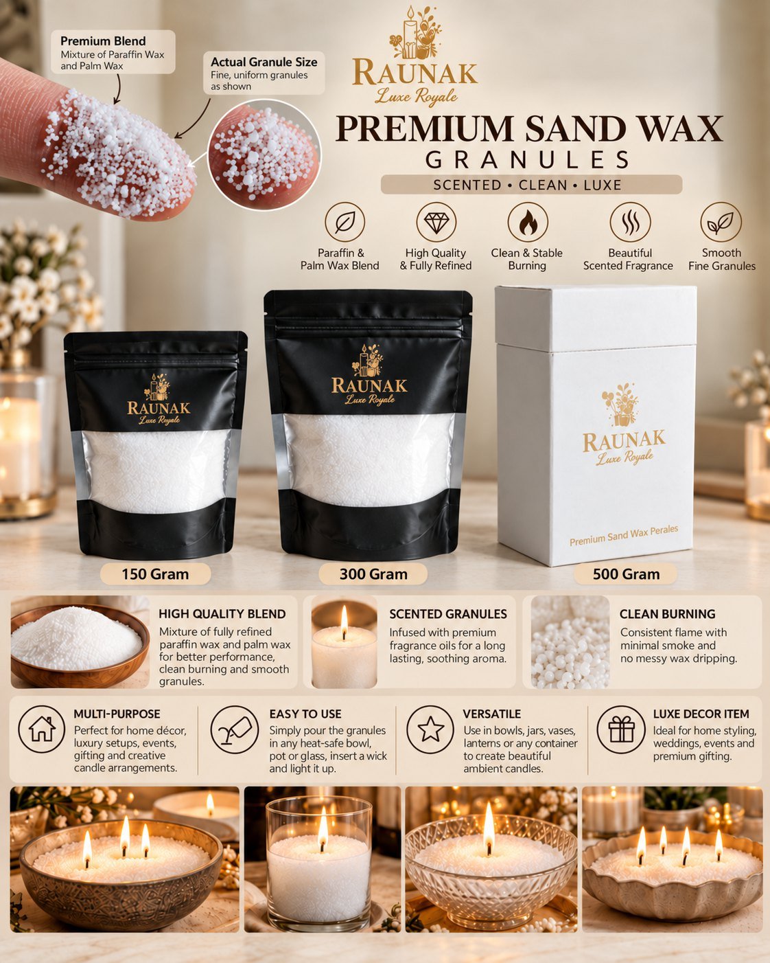 Scented Sand Wax Pearls